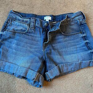 J. Crew Classic Denim Short in Medium Blue Wash with rolled cuff size 27